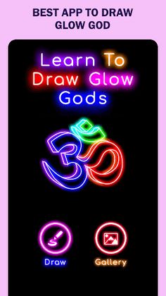 Learn To Draw Glow Gods - Screenshot 1