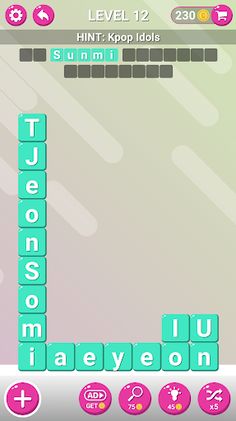 Word Kpop Blocks - Screenshot 3