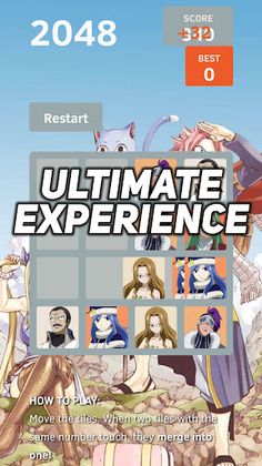 2048 Fairy Tail Time Killer - Screenshot 1