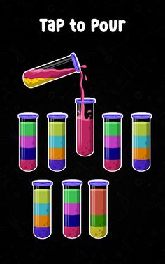 Sort Water 3D - Sort Color Puz - Screenshot 1