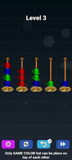 Hat Color & Puzzle Sort Game - Screenshot 1