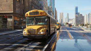 school bus driving Car Games - Screenshot 1