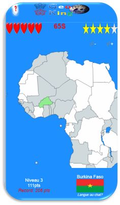 Jeu GEO: localisez les pays du - Screenshot 3