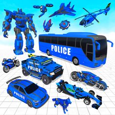 Bus Simulator Police Robot Car - Screenshot 1