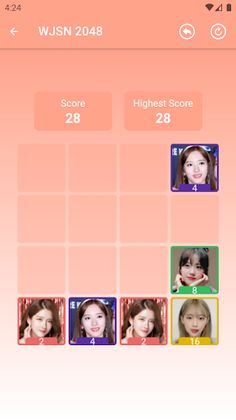 WJSN(우주소녀) 2048 Game - Screenshot 3