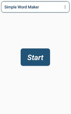 Simple Word Maker - Screenshot 1