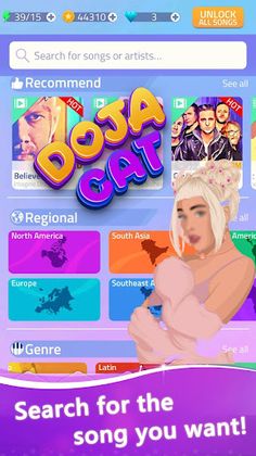 DOJA CAT Piano game - Screenshot 4