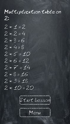 MAT-TU Multiplication table - Screenshot 2