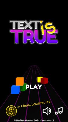 Text is True: Brain Game - Screenshot 1