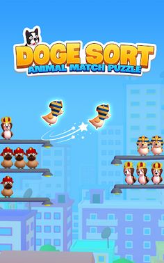 Animal Match Puzzle: Doge Sort - Screenshot 1