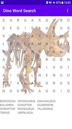 Dino Word Search - Screenshot 3