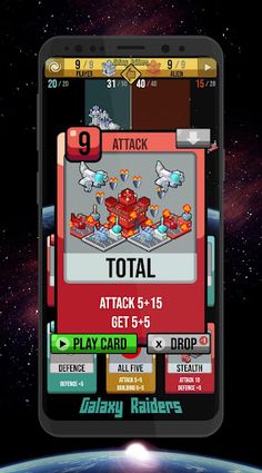 Galaxy Raiders Battle Cards - Screenshot 2