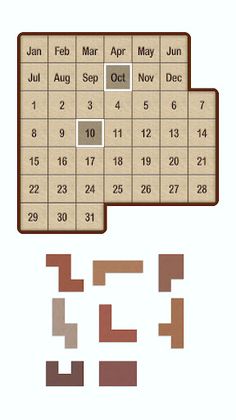 Calendar Puzzle - Screenshot 2