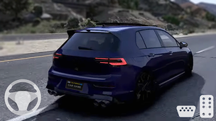 Golf GTI Car:Taxi Driver&Park - Screenshot 2