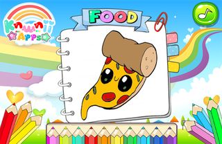 Kawaii Food Coloring Book - Screenshot 3