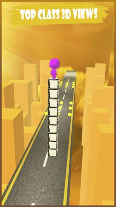 Endless Cube Stack Surfer 3D - Screenshot 2