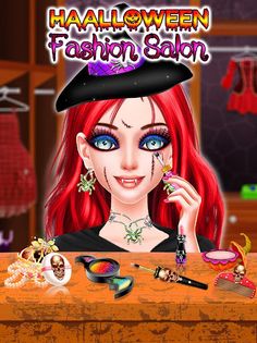 Halloween Makeup Games For Gir - Screenshot 2