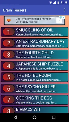 Brain Teasers - Screenshot 1
