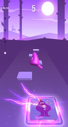 Grimace Shake Tiles Hop - Screenshot 1
