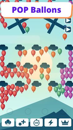 Balloons Pop Gravity: Zen Idle - Screenshot 1