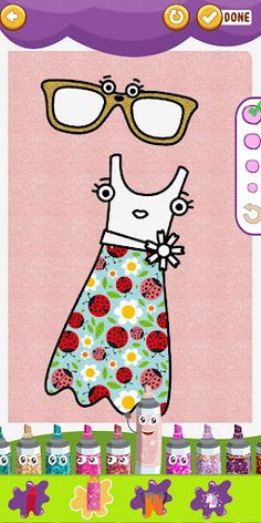 Glitter Makeup Tools Coloring - Screenshot 3