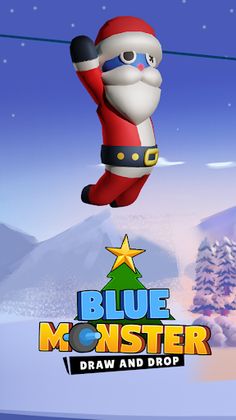 Draw To Fly - Blue Monster - Screenshot 1