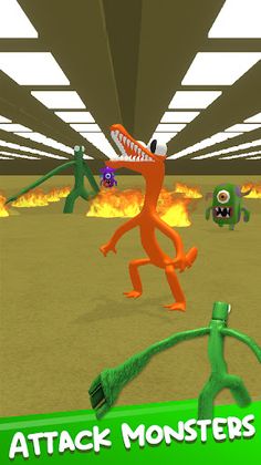 Orange Rainbow Monster - Screenshot 1