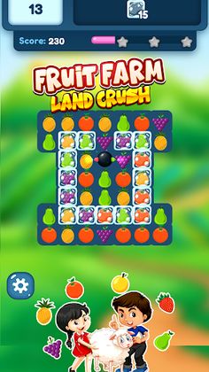 Fruits Farm Land Crush : Puzzl - Screenshot 3