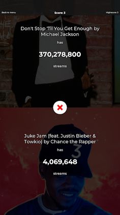 Music Higher Lower Music Quiz - Screenshot 2