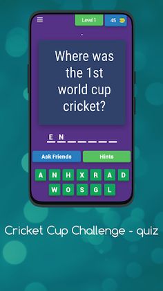 Cricket Cup Challenge - quiz - Screenshot 1