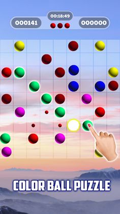 Color Balls Puzzle - Lines 98 - Screenshot 1