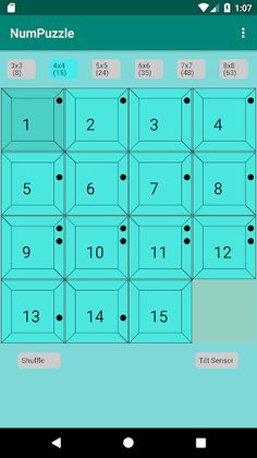 Number slide puzzle - Screenshot 1