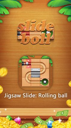 Jigsaw Slide: Rolling ball - Screenshot 1