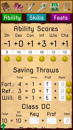 PF2 Character Sheet - Screenshot 4