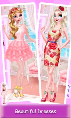 Sisters Red Dressup Makeup - Screenshot 1