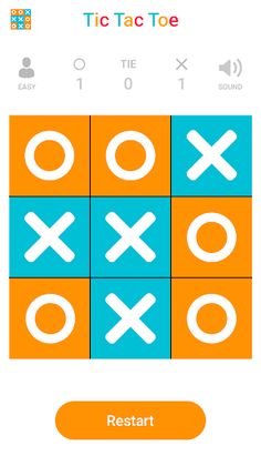 Colorful Tic Tac Toe - Screenshot 1