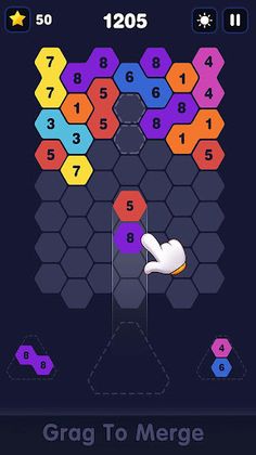 Merge Number X – Hexa Block Pu - Screenshot 1