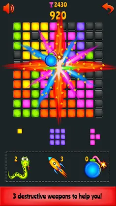 Block Blast - with snake, rock - Screenshot 3