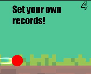 Flappy Ball Pixel 2D - Screenshot 2