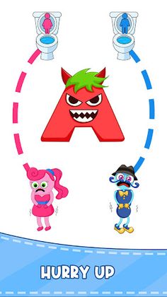 Draw To Path Toilet Race - Screenshot 1