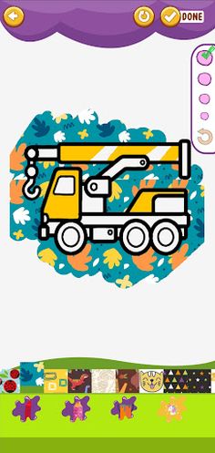 Trucks Coloring Glitter - Screenshot 3