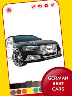 German Cars Coloring Book - Screenshot 1