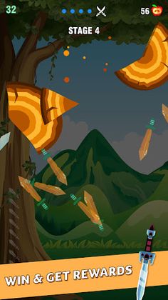 Stickman Sticky Knife Throw - Screenshot 4
