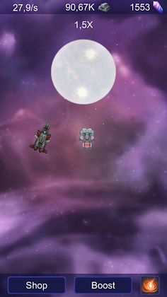 Idle galaxy clicker: spaceship - Screenshot 1