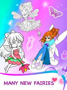 Magic Fairy Coloring Book for - Screenshot 1