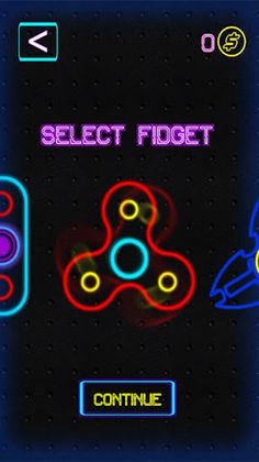 Fidget Spinner: Play with Neon - Screenshot 2