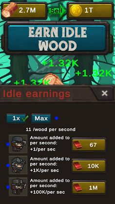 Idle Wood: Chop & sell - Screenshot 3