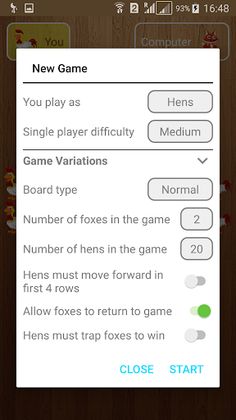 Fox and Hens - Board Game - Screenshot 2