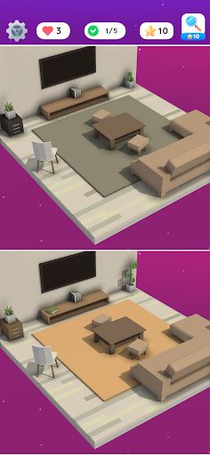 Differences 3D Puzzle Game - Screenshot 2