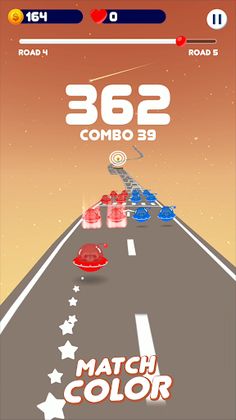 Space Road: color ball game - Screenshot 3